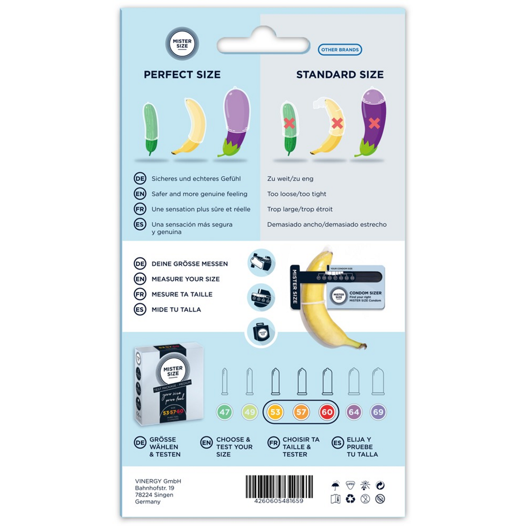 Größe Kit Medium - Sizer Tool und 3 Kondome
