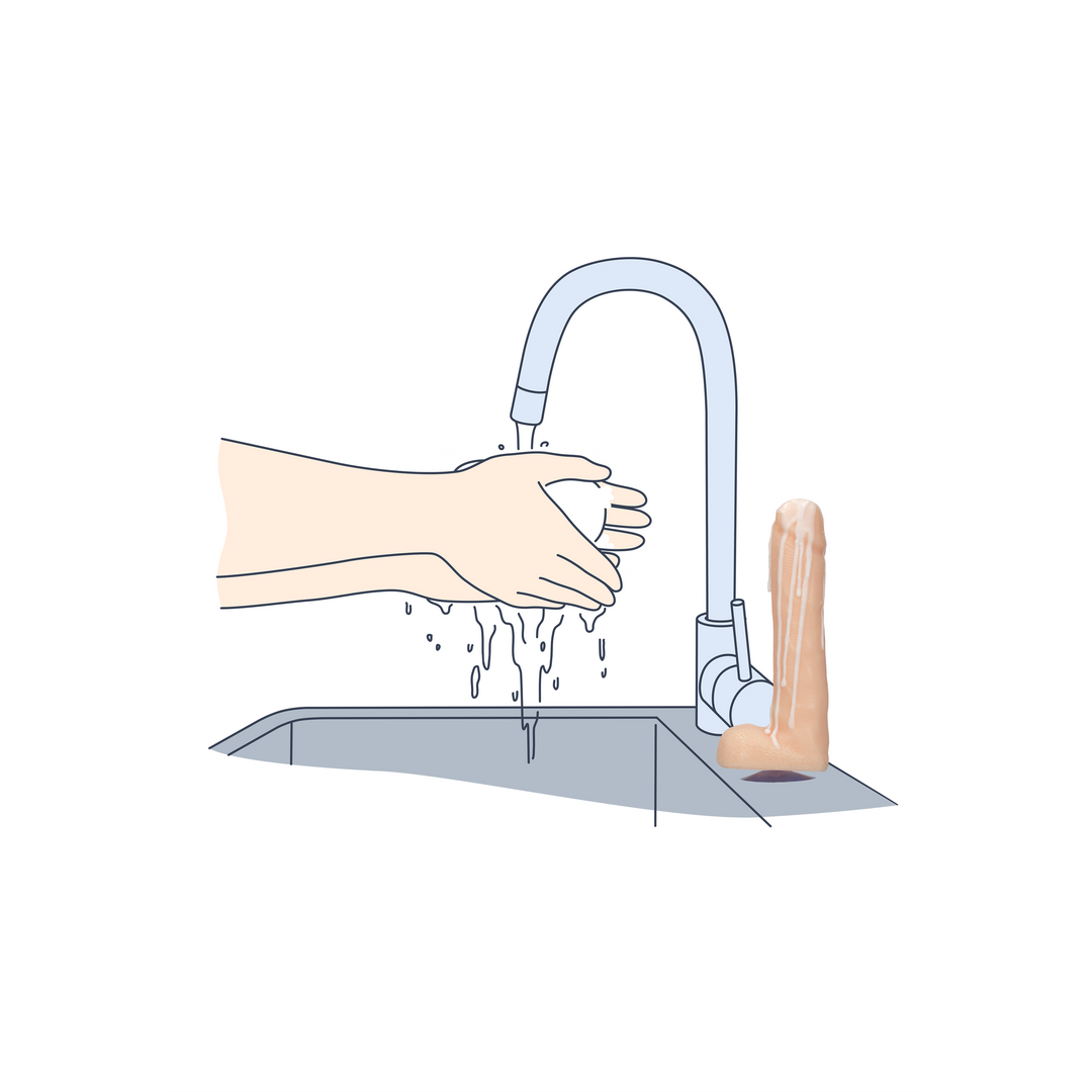 Dicky Seife mit Balls und Cum