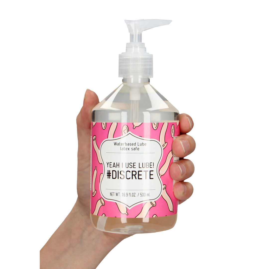 Yeah I Use Lube #Discrete - Waterbased Lubricant - 17 fl oz / 500 ml