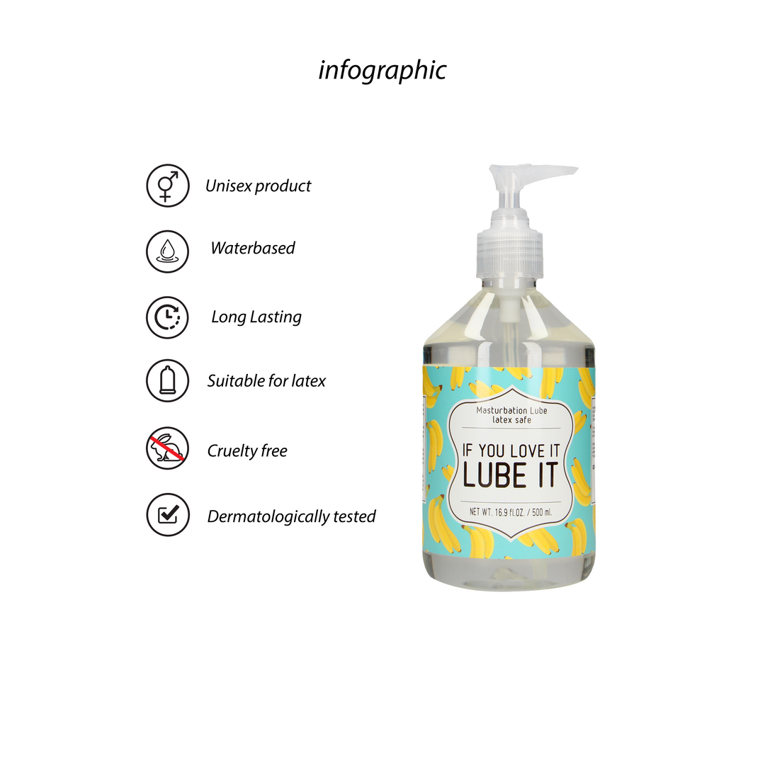 If You Love It. Lube It - Masturbation Lubricant - 17 fl oz / 500 ml