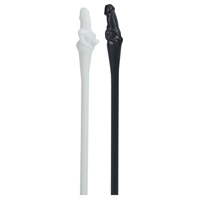 Couples Straws - Black and White