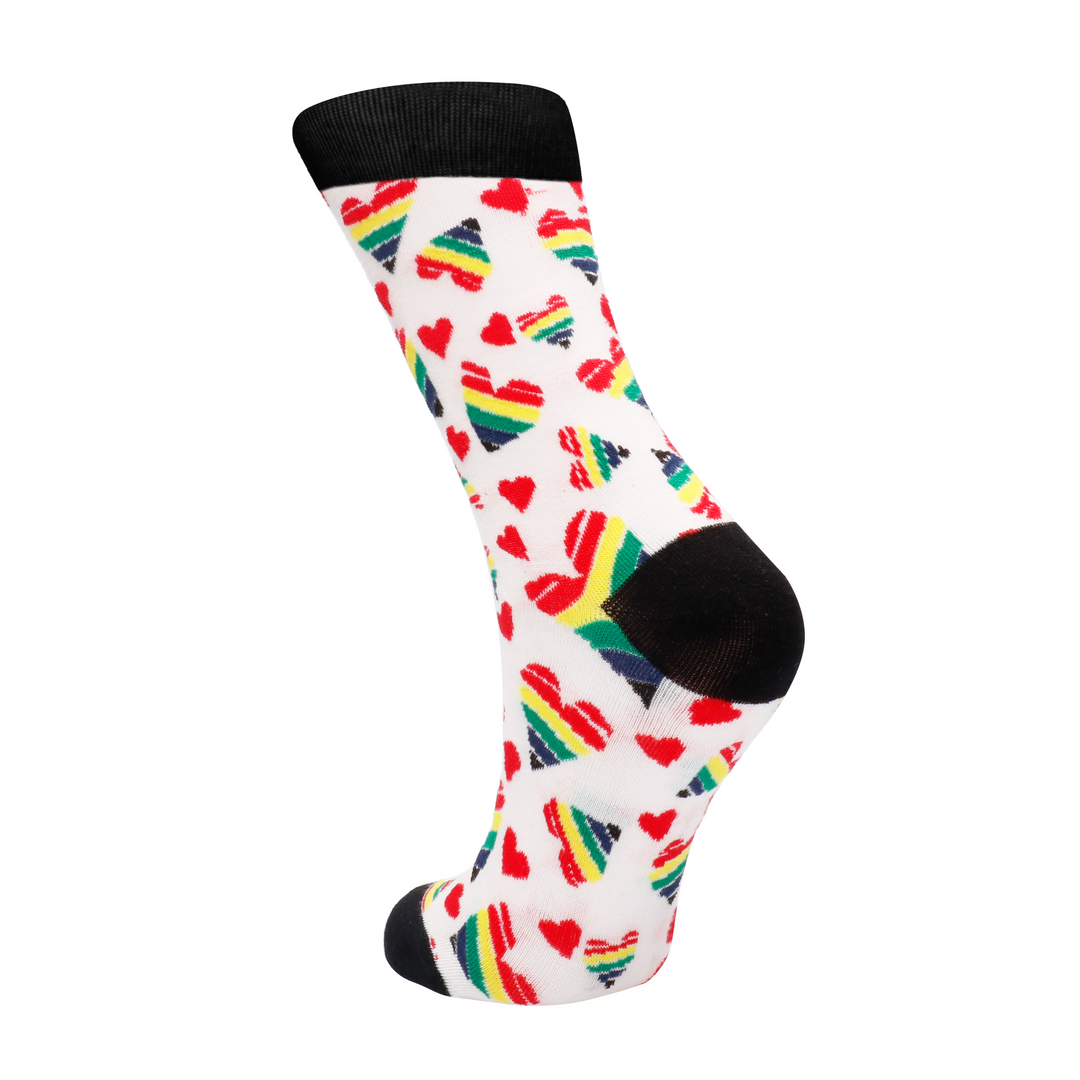 Happy Hearts Socks - US Size 2-7,5 / EU Size 36-41