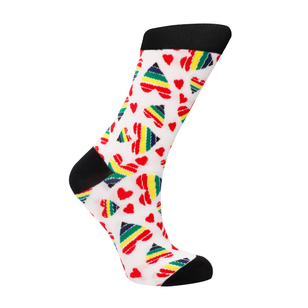 Happy Hearts Socks - US Size 8-12 / EU Size 42-46