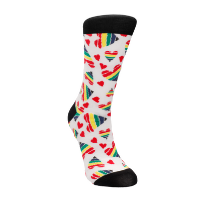 Happy Hearts Socks - US Size 8-12 / EU Size 42-46