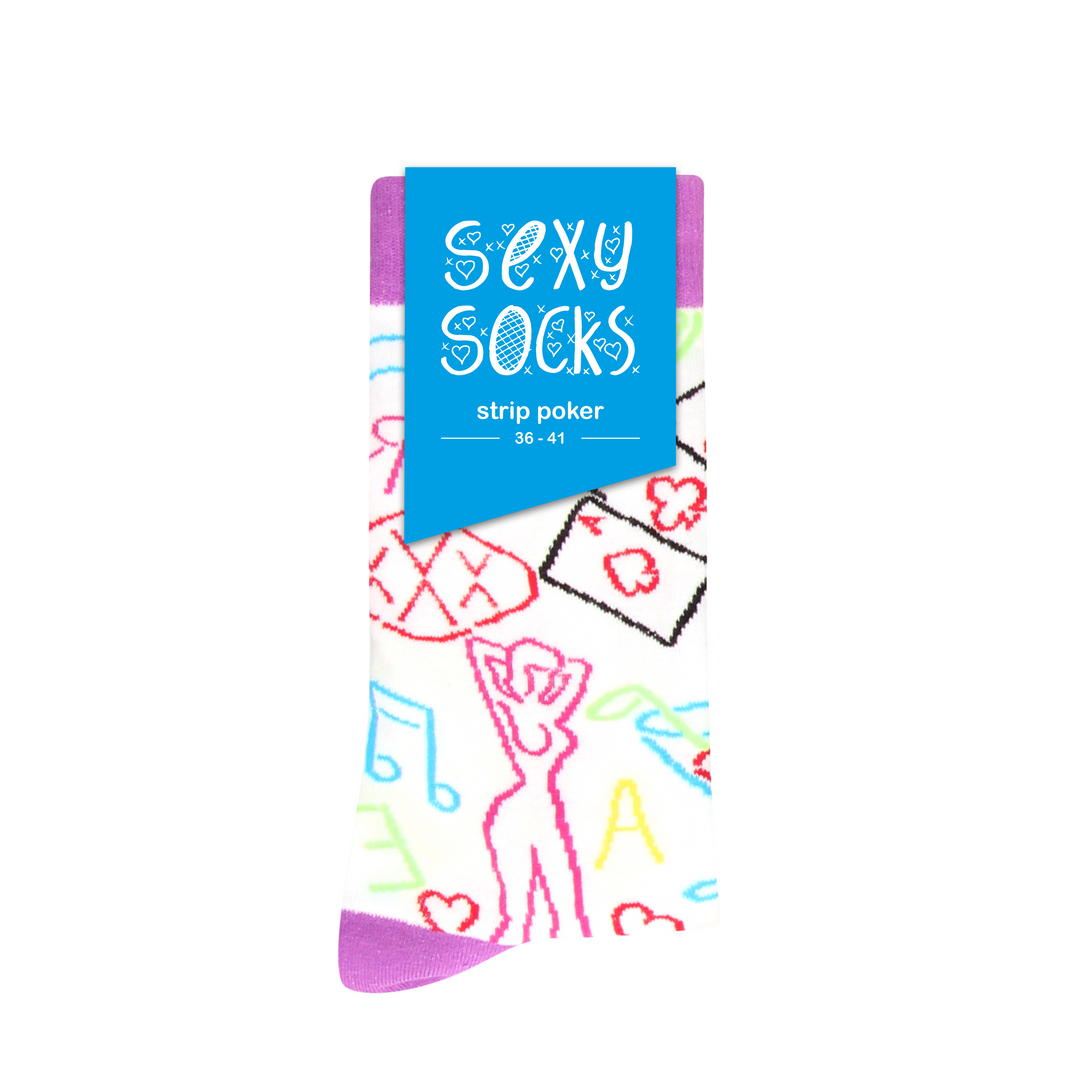 Strip Poker Socks - US Size 2-7,5 / EU Size 36-41