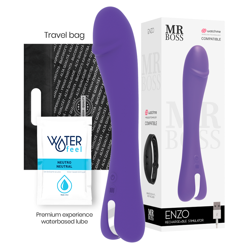 MR BOSS - ENZO VIBRATOR + WATCHME-FERNBEDIENUNG