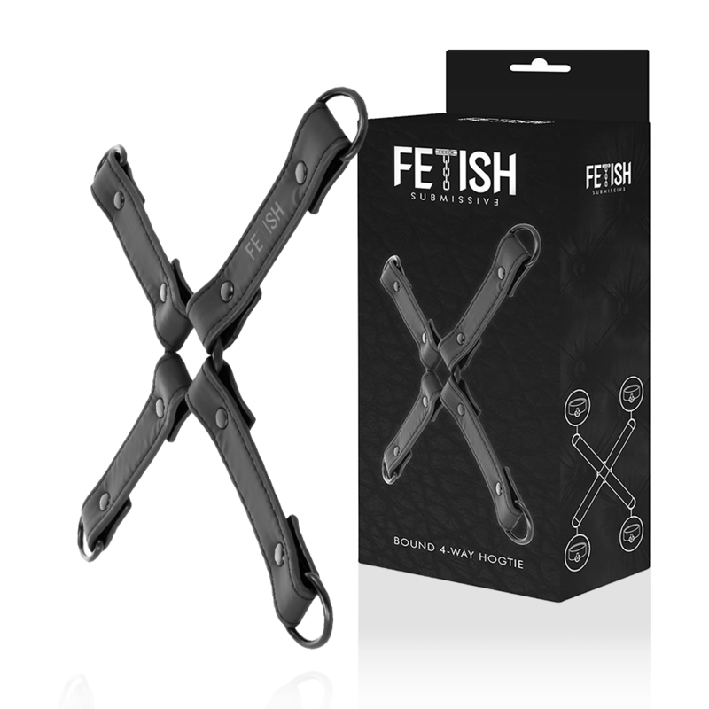 Fetish Submissive – Handschellenverbindung aus Veganem Leder