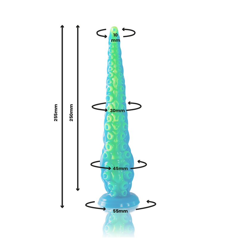 EPIC - SCYLLA DILDO DÜNNER TENTAKEL FLUORESZENZIERT KLEINE GRÖSSE
