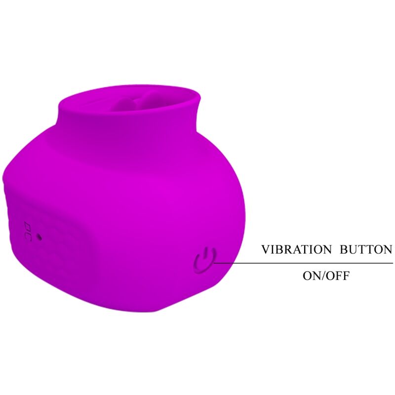 PRETTY LOVE - ESTELLE ZUNGEN-KLITORIS-STIMULATOR 12 VIBRATIONEN LILA