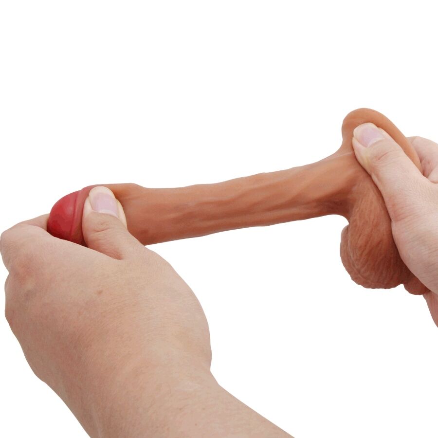 PRETTY LOVE - WARNELL ULTRA REALISTISCHER UND ELASTISCHER DILDO 9,5 CM MULATO