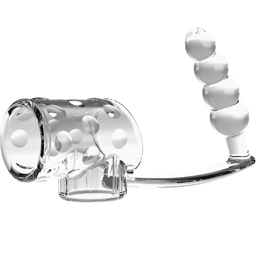 PRETTY LOVE - PENISHÜLLE MIT ANAL-PLUG TRANSPARENT