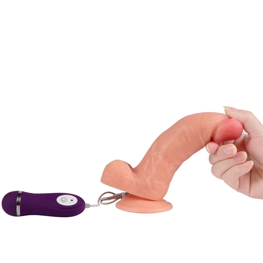SHEQU - IRON DRAGON VIBRATORDILDO MIT FERNBEDIENUNG 17,5 CM