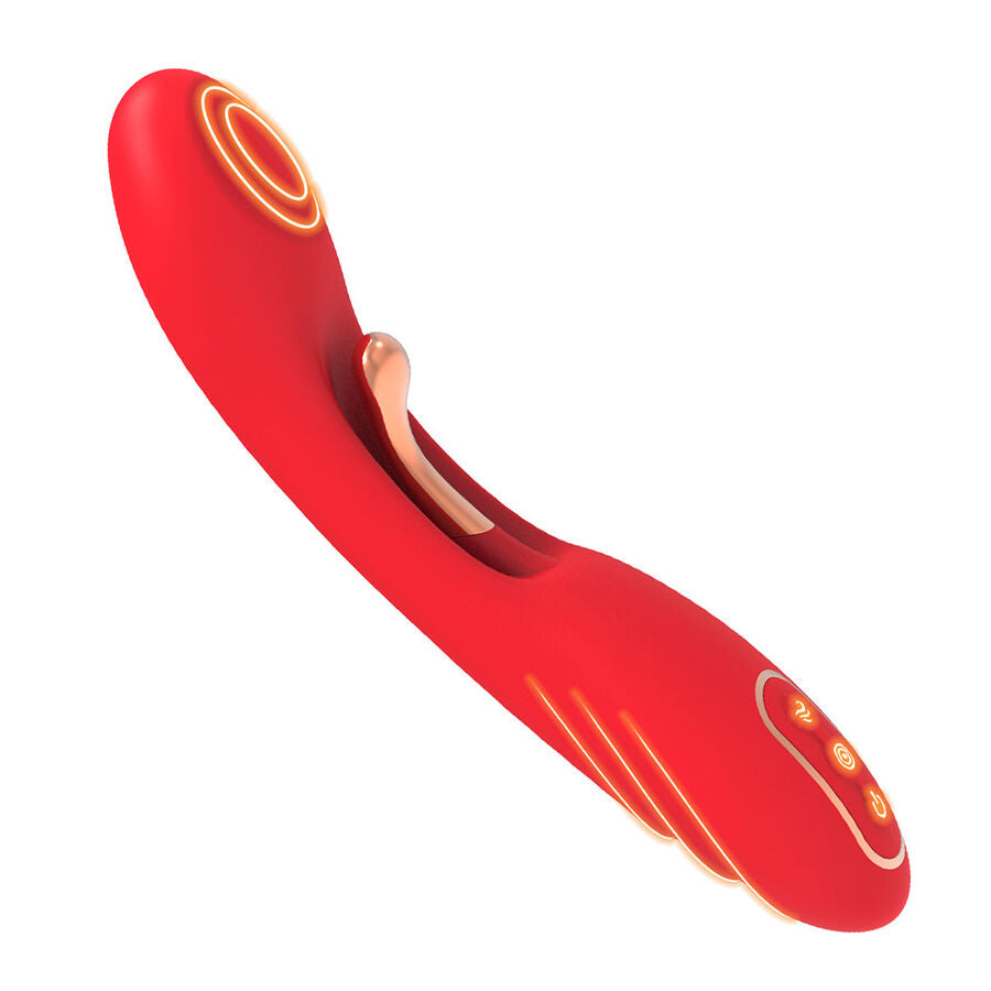 ARMONY - VIBRATOR MIT OSZILLIERENDER ZUNGE ROT
