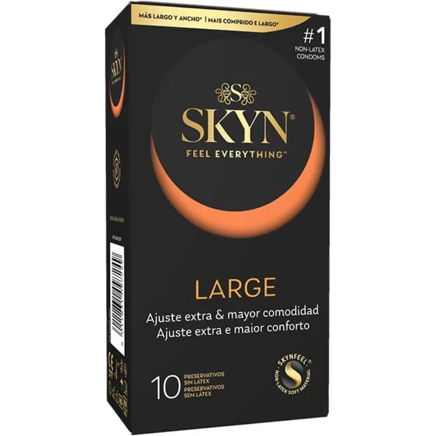 SKYN - GROSSE EXTRA ANPASSUNGSKONDOME 10 EINHEITEN