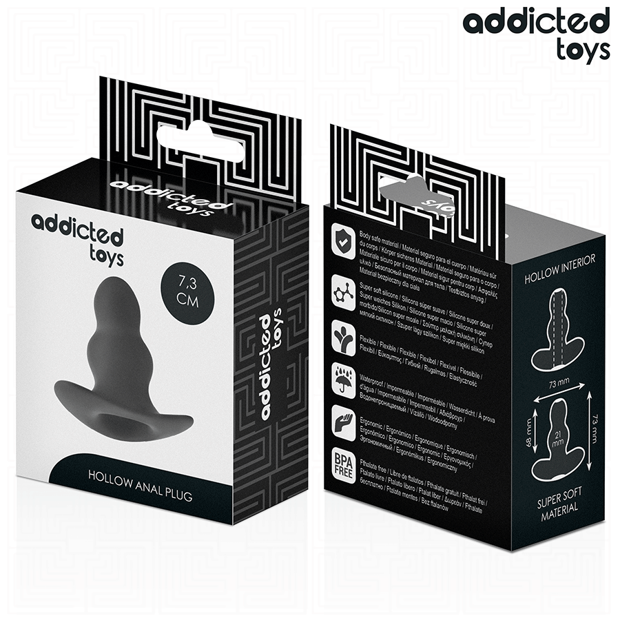 Addicted Toys – Hohl Analplug Größe S 7,3 cm