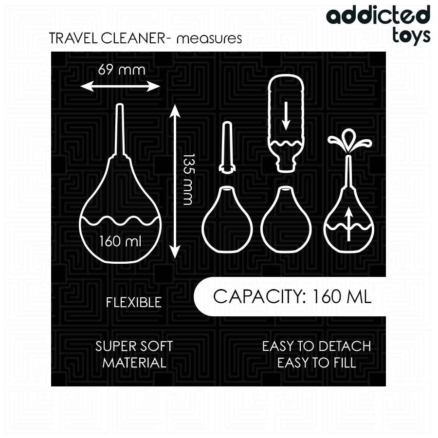 ADDICTED TOYS - REISE-ANALREINIGER GRÖSSE M 160 ML