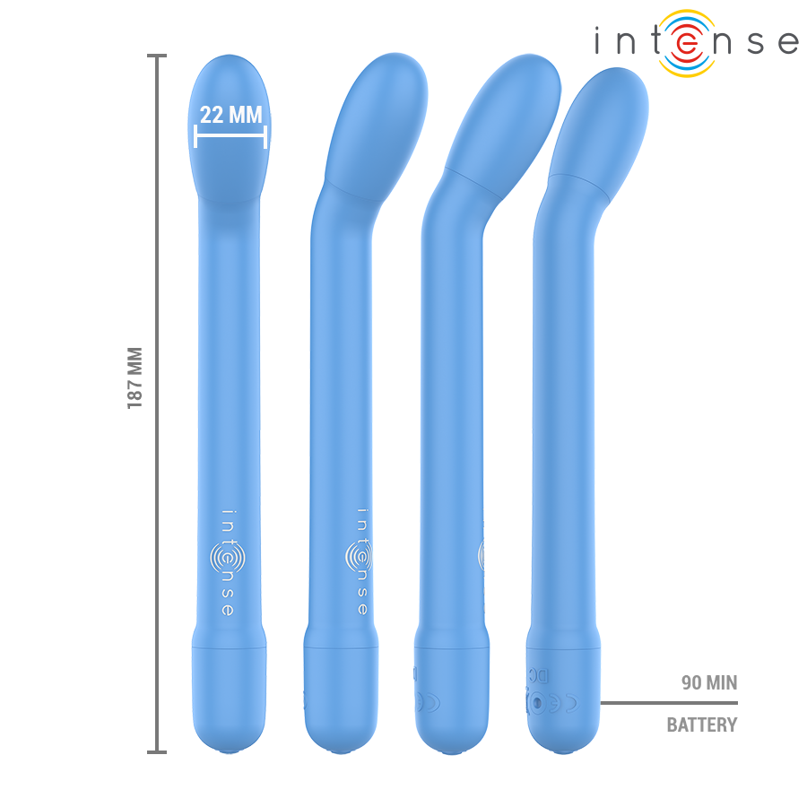 INTENSE - KARLIE WIEDERAUFLADBARER G-PUNKT-STIMULATOR BLAU