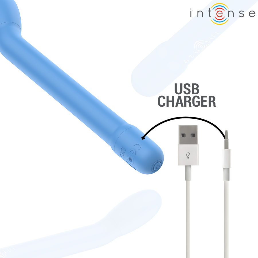 INTENSE - KARLIE WIEDERAUFLADBARER G-PUNKT-STIMULATOR BLAU