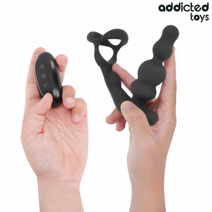 ADDICTED TOYS – ROTIERENDER PROSTATAMASSAGEGERÄT MIT FERNBEDIENUNG