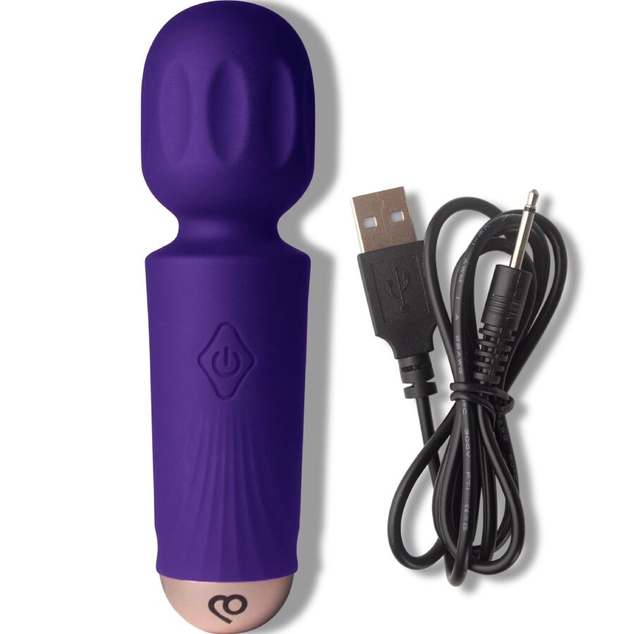 ROCKS-OFF - MINI-AUFLADBARER STAB MIT 16 FUNKTIONEN VIOLET DREAM