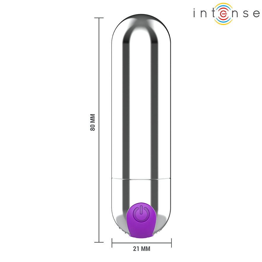 INTENSE - KAREN MINI WIEDERAUFLADBARER VIBRATIONSKUGEL SILBER