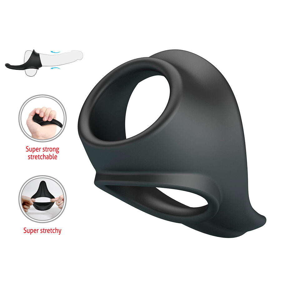 CRAZY BULL - ZADOK ERGONOMISCHER RING MIT PERINEALSTIMULATOR