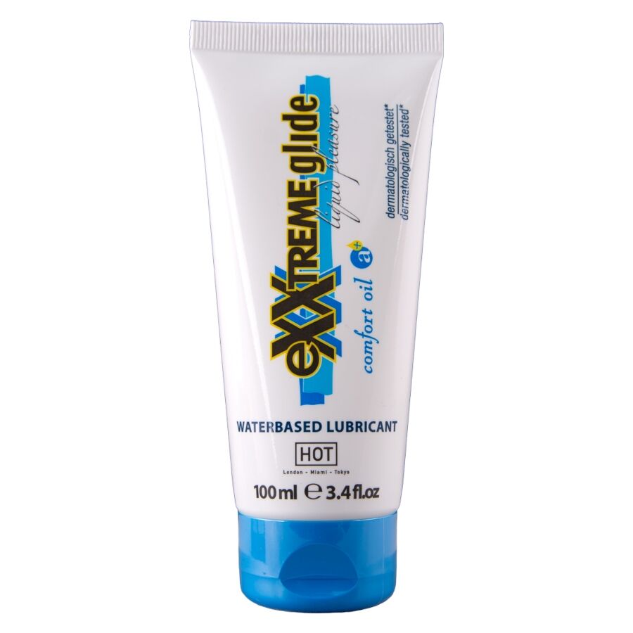 HOT - EXTRA GLEITENDES GLEITMITTEL AUF WASSERBASIS + KOMFORTÖL A+ 100 ML