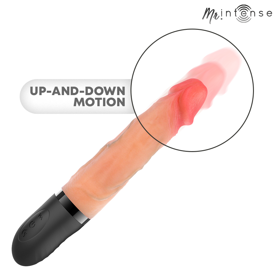 MR INTENSE - JEAN UP&DOWN VIBRATOR MIT WÄRMEEFFEKT 24 CM -Ø- 3,8 CM