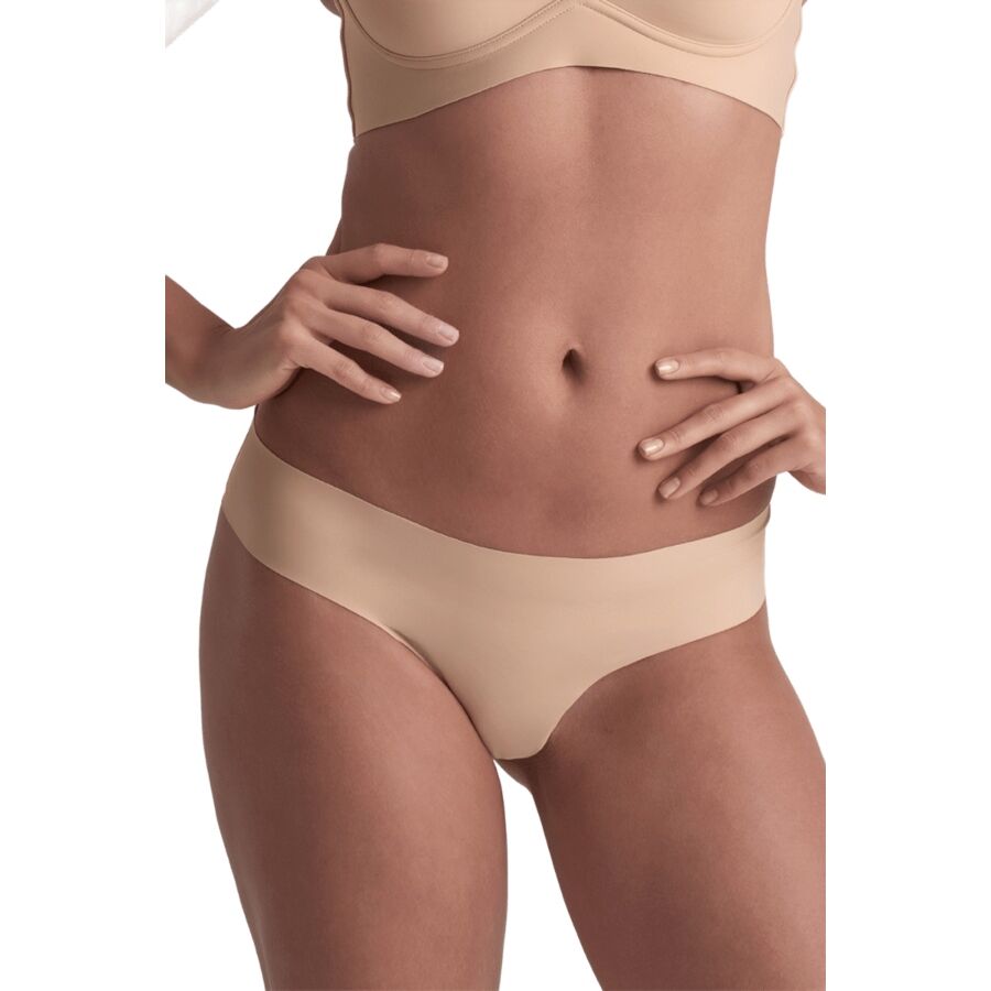 BYE-BRA - PACK 2 TANGAS INVISIBLES BEIGE Y NEGRO TALLA M