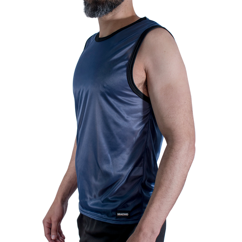 MACHO - MARINEBLAUES T-SHIRT L/XL
