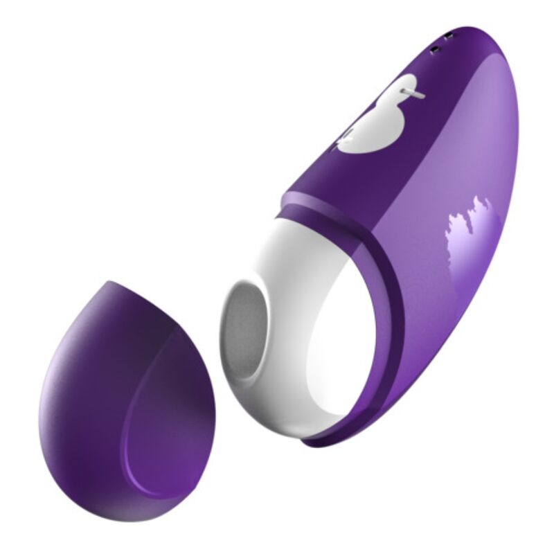 ROMP - KOSTENLOSER X KLITORALSTIMULATOR MIT DECKEL, 10 STUFEN, WIEDERAUFLADBAR, LILA