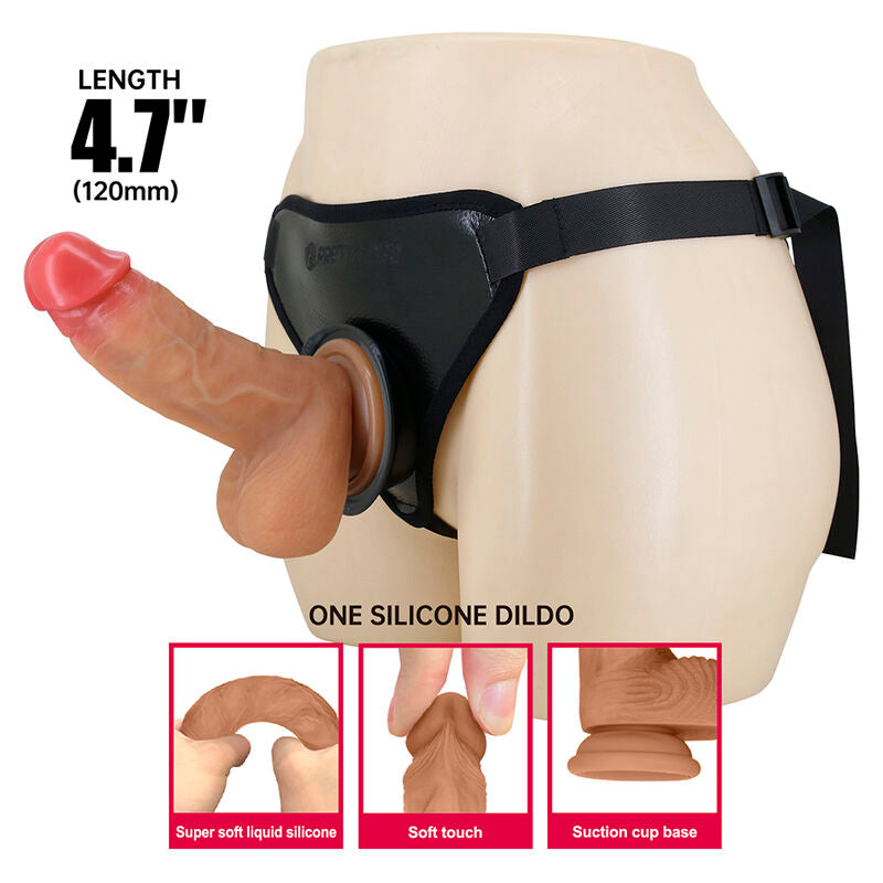 PRETTY LOVE – UNIVERSAL-STRAP-ON-GURT MIT REALISTISCHEM DILDO