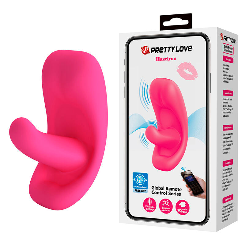PRETTY LOVE - HAZELYNN 12-FUNKTIONEN-MASSAGEGERÄT MIT APP-STEUERUNG, PINK