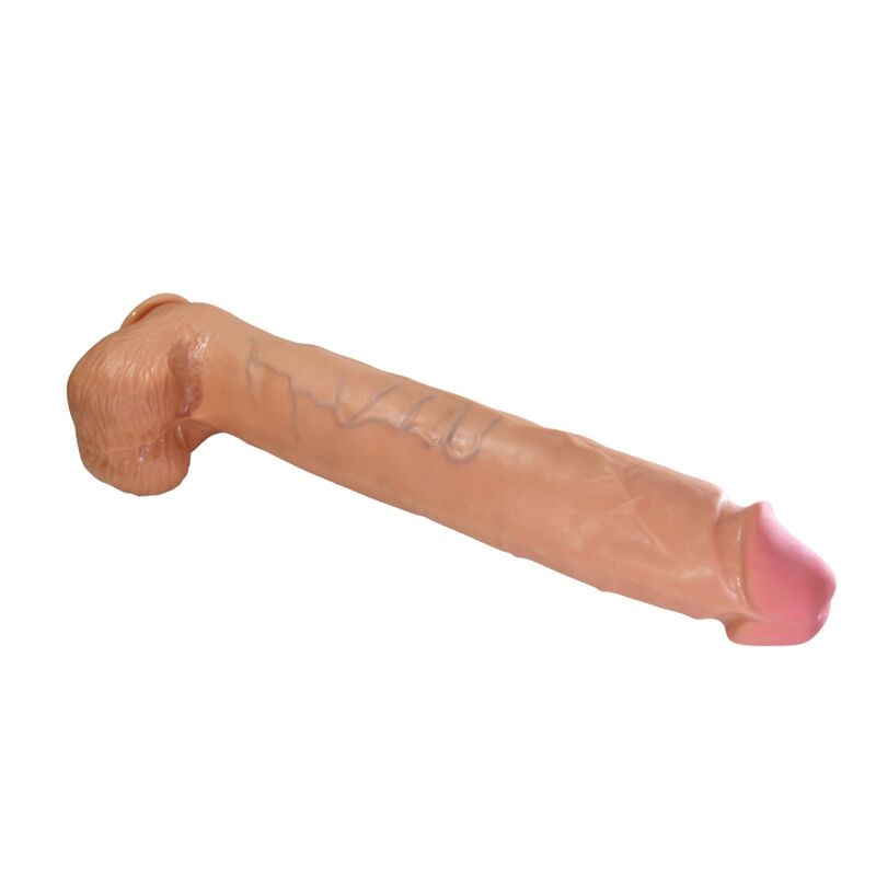 PRETTY LOVE - RAEL FLEXIBLER REALISTISCHER DILDO MIT SAUGNAPF 40 CM -Ø- 6 CM BRAUN
