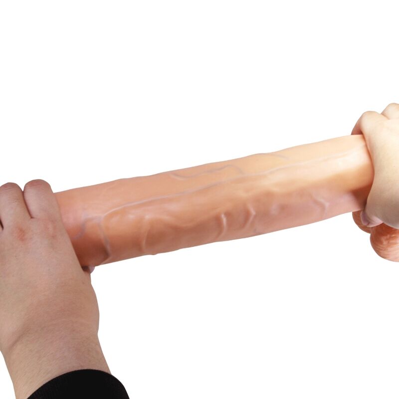 PRETTY LOVE - RAEL FLEXIBLER REALISTISCHER DILDO MIT SAUGNAPF 40 CM -Ø- 6 CM BRAUN