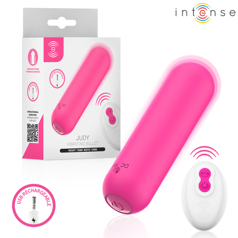 INTENSE - JUDY WIEDERAUFLADBARER VIBRATIONSKUGEL MIT FERNBEDIENUNG PINK