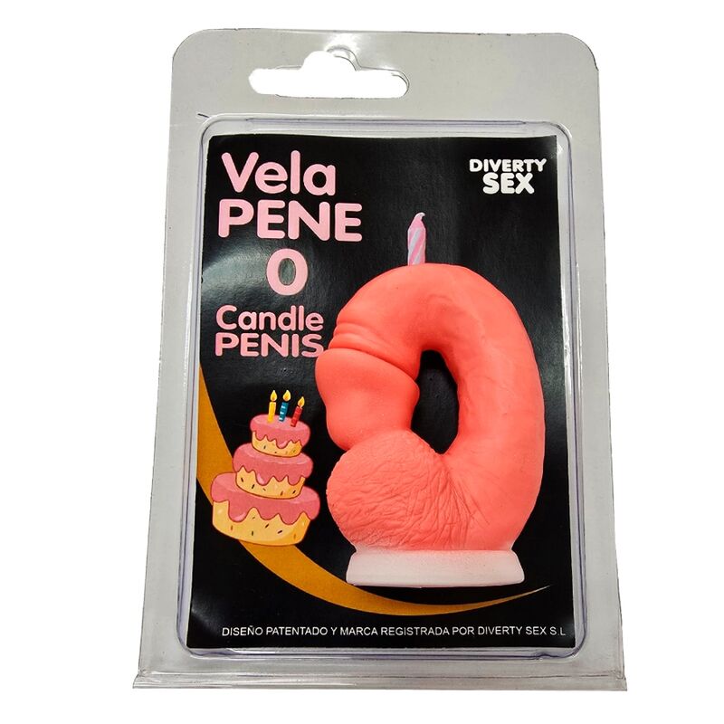 DIABLO PICANTE – PENISKERZE IN FORM DER ZAHLEN 0, ROSA FARBE