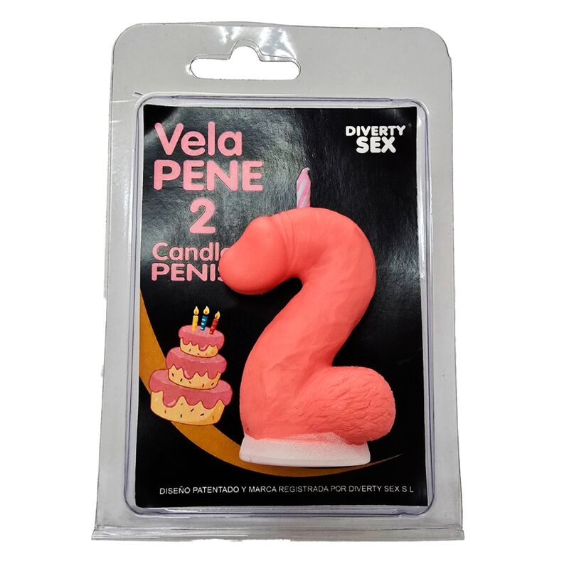 DIABLO PICANTE – PENISKERZE IN FORM DER ZAHLEN 2, ROSA FARBE
