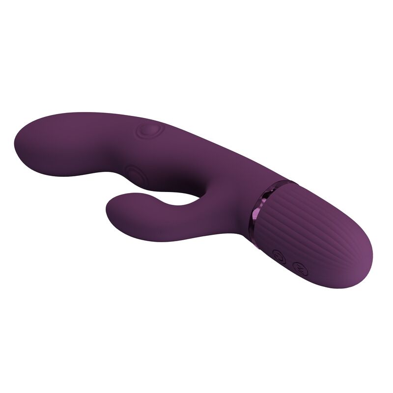PRETTY LOVE - ZACH WIEDERAUFLADBARER HASE-VIBRATOR MIT STOSSFUNKTIONEN UND 5+5 FUNKTIONEN