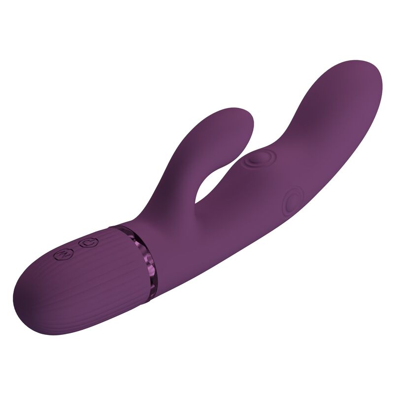 PRETTY LOVE - ZACH WIEDERAUFLADBARER HASE-VIBRATOR MIT STOSSFUNKTIONEN UND 5+5 FUNKTIONEN