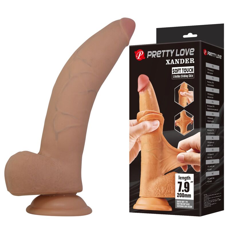 PRETTY LOVE - XANDER REALISTISCHER DILDO 20 CM Ø 5 CM NATÜRLICH