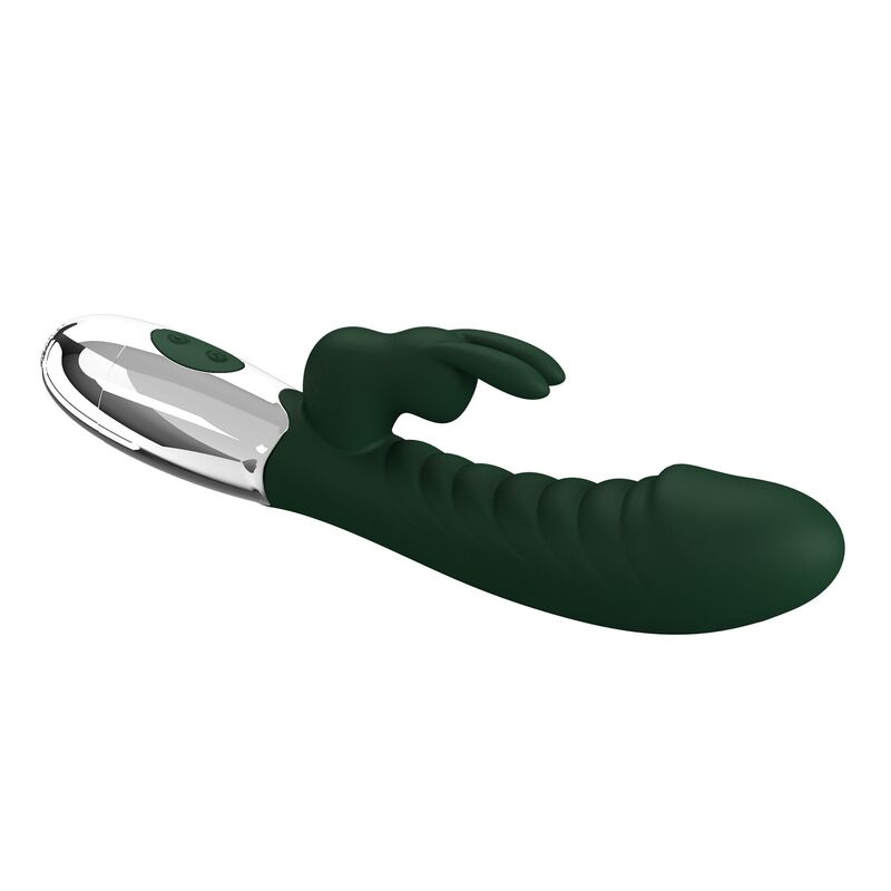 PRETTY LOVE - NAUGHTY BUNNY KANINCHEN-VIBRATOR MIT 30 FUNKTIONEN, USB-AUFLADBAR, GRÜN