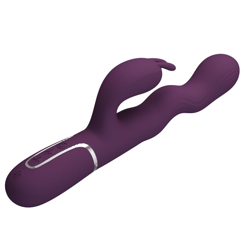 PRETTY LOVE - LOURSEN HASE-VIBRATOR MIT STOSSBEWEGUNG UND 7 VIBRATIONEN, USB-AUFLADBAR, LILA
