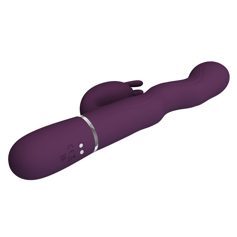 PRETTY LOVE - LOURSEN HASE-VIBRATOR MIT STOSSBEWEGUNG UND 7 VIBRATIONEN, USB-AUFLADBAR, LILA