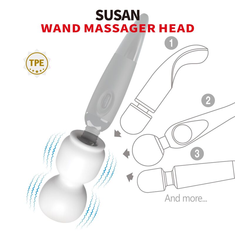 PRETTY LOVE – SUSAN POWER HEAD WAND MASSAGEAUFSATZ Ø 6,5 CM