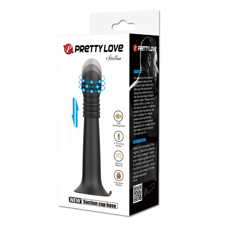 PRETTY LOVE - STELLA USB-AUFLADBARER ROTIERENDER UND STOSS-MASSAGEGERÄT
