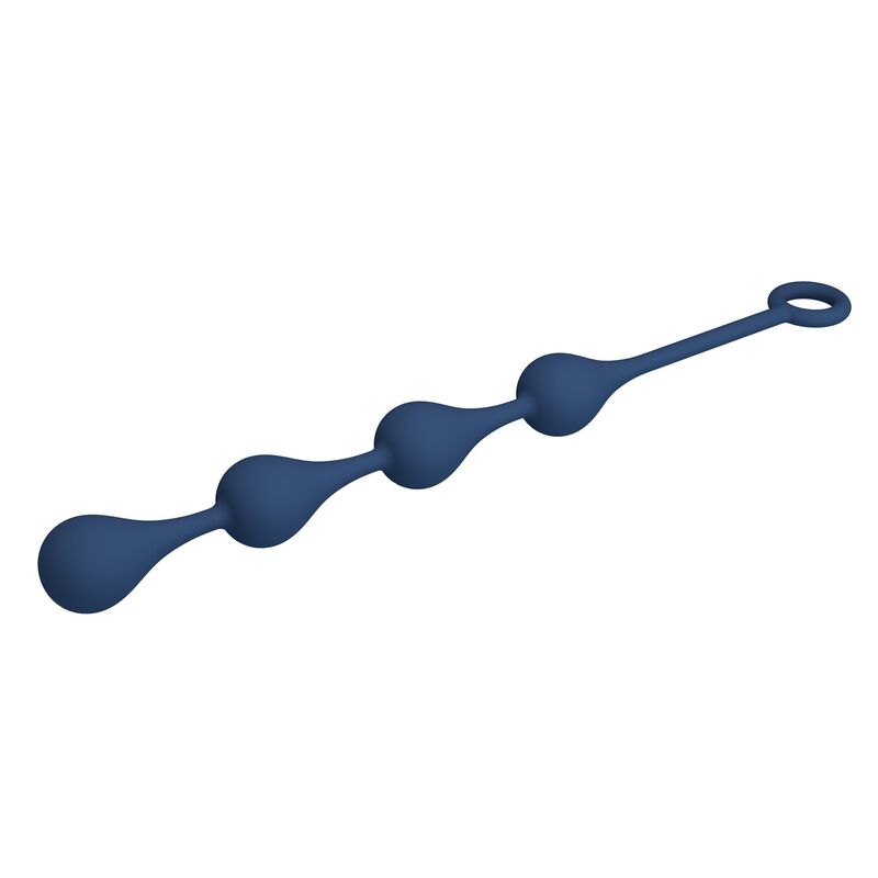 MR PLAY – BLAUE SILIKON-ANALPOLSTER, GRÖSSE M, 33 CM