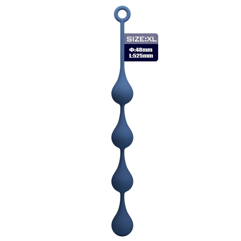 MR PLAY – BLAUE SILIKON-ANALPOLSTER, GRÖSSE XL, 52,5 CM