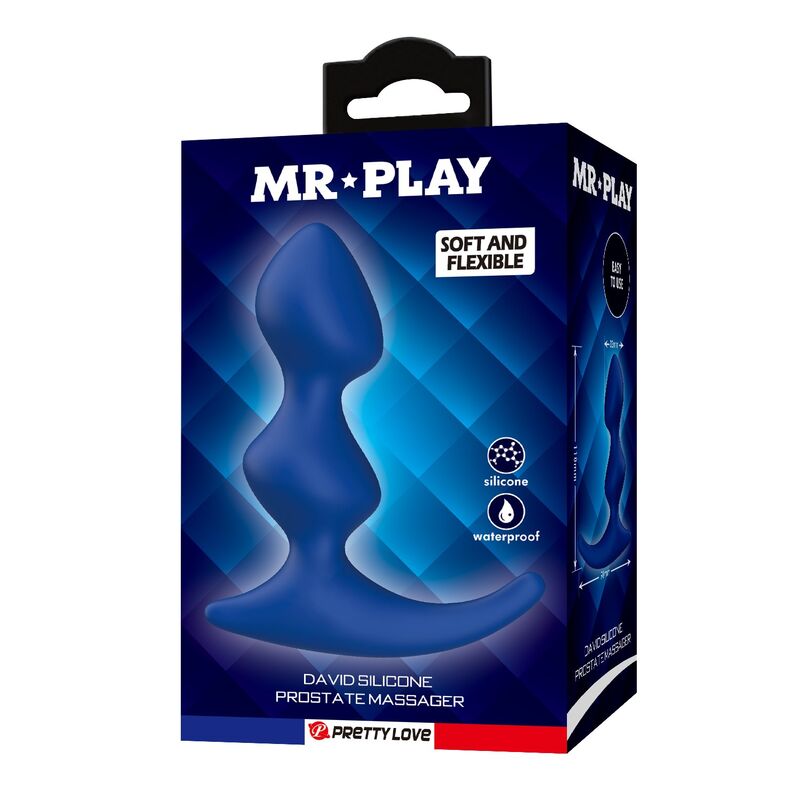 MR PLAY - ERGONOMISCHER BLAUER ANALPLUG