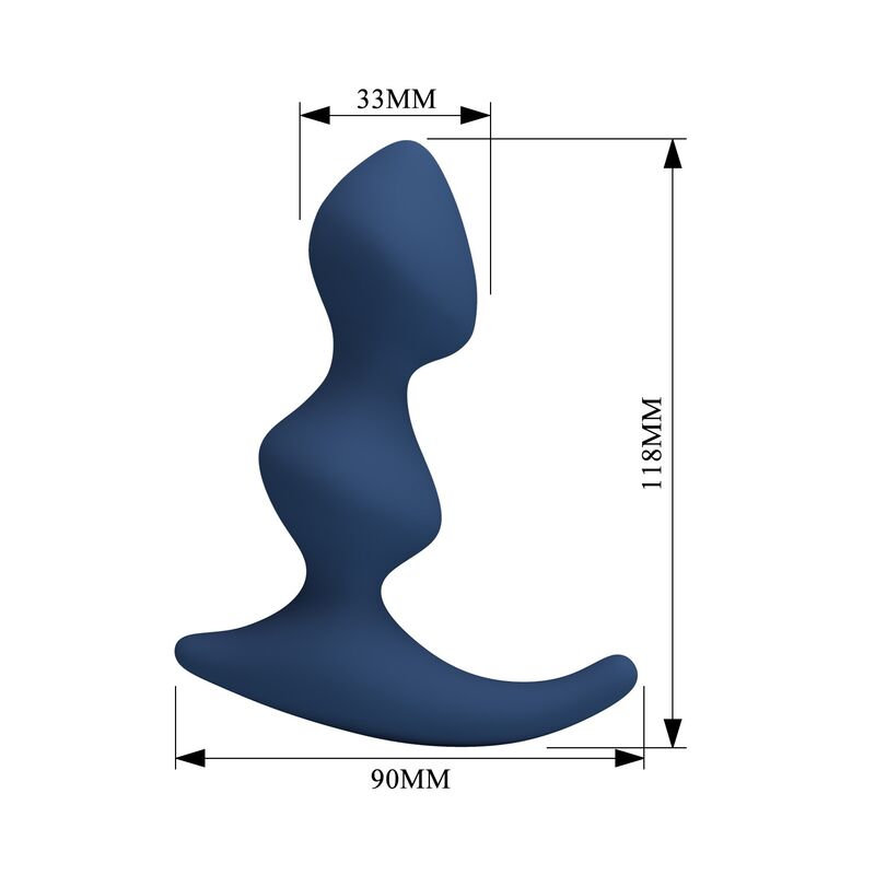 MR PLAY - ERGONOMISCHER BLAUER ANALPLUG